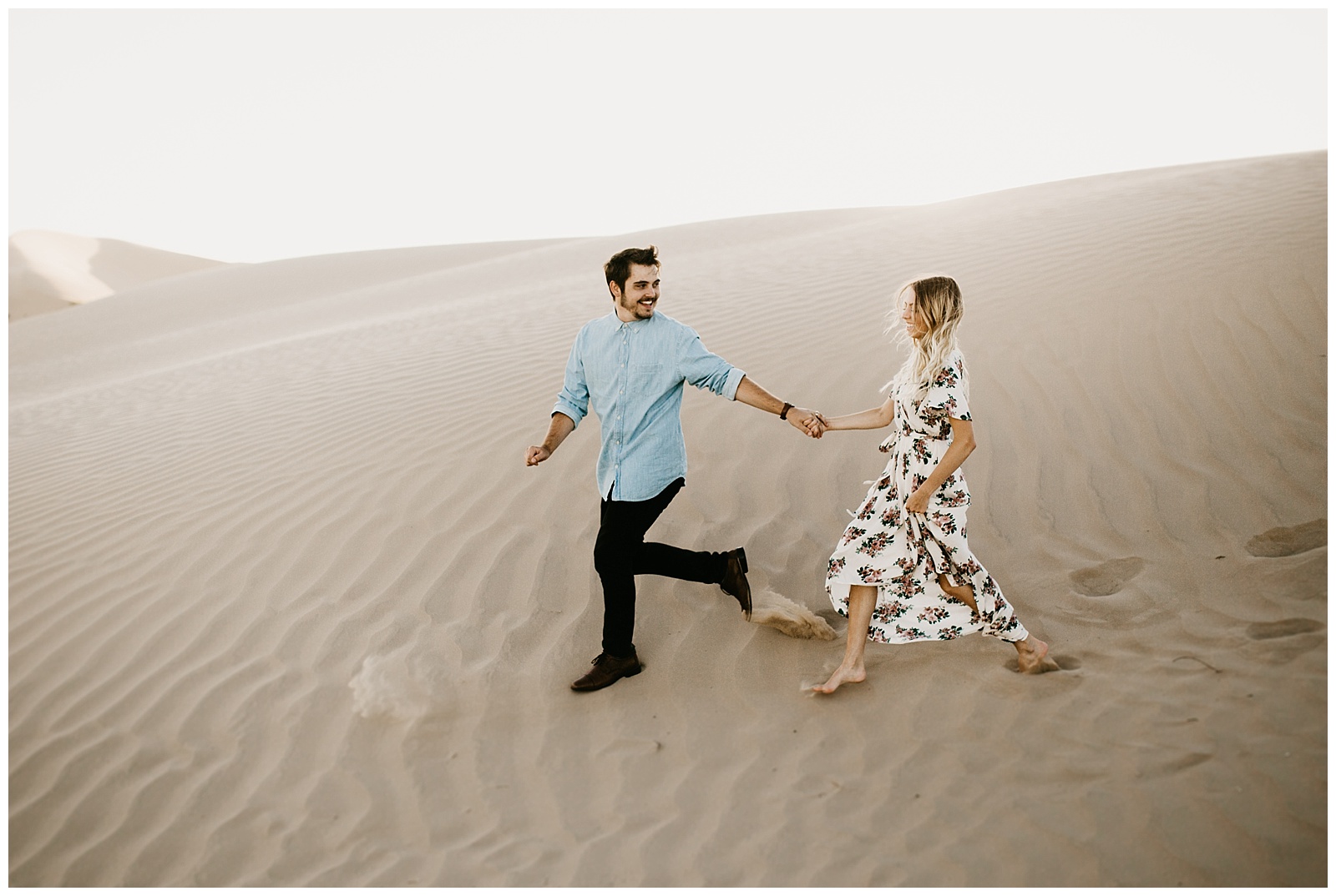 Elise and Kade, Desert Sand Dune Engagements | Nicole Aston Photo