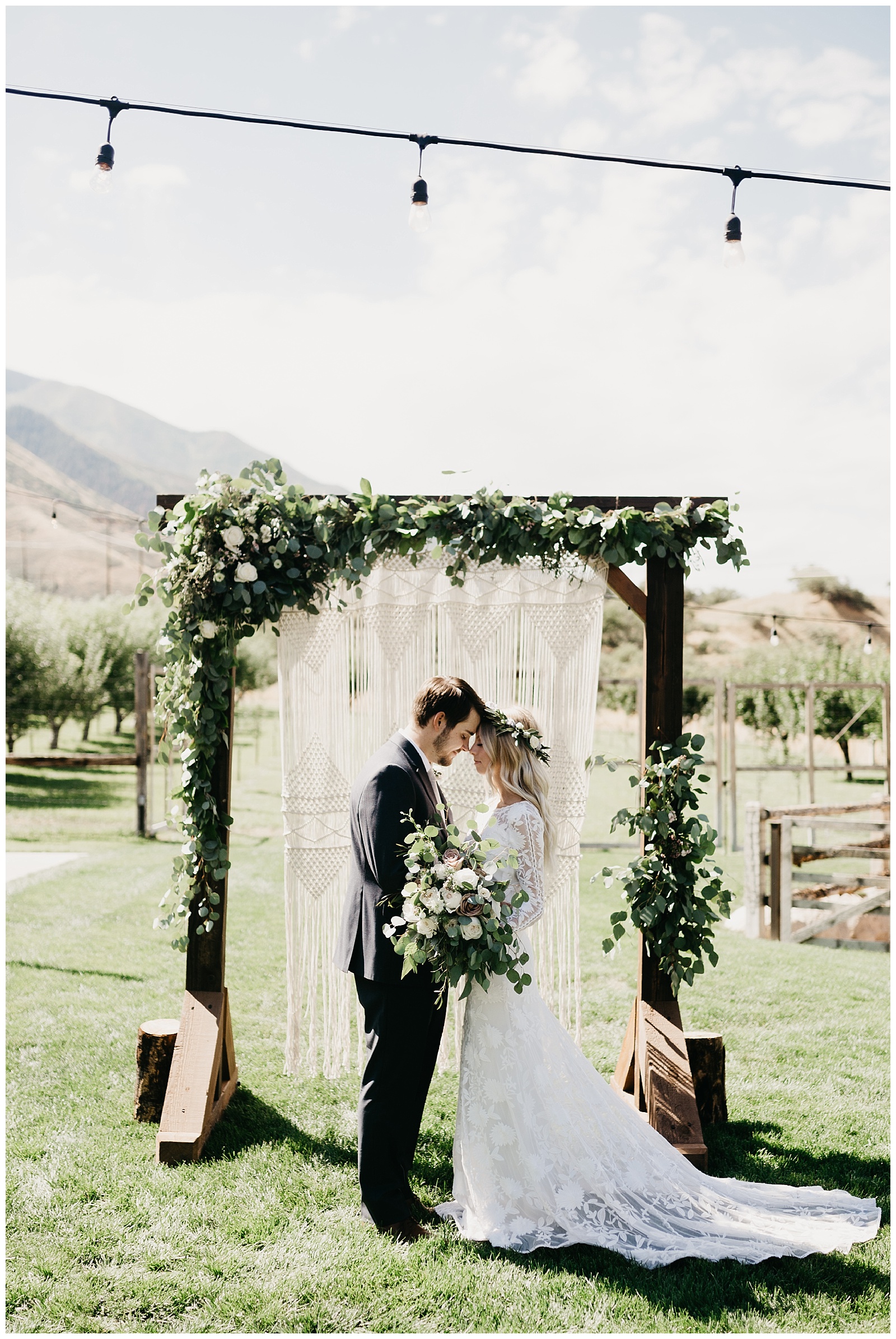 Elise and Kade, Boho Backyard Utah Wedding | Nicole Aston Photo