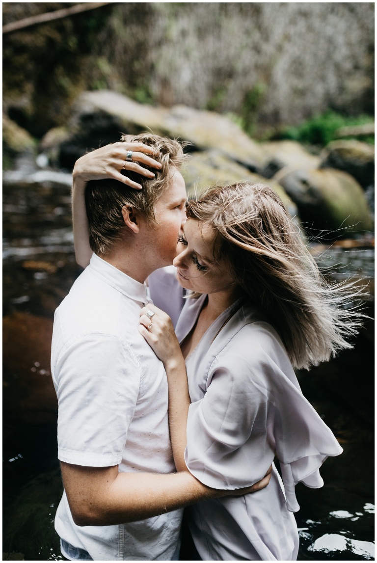 Eden And Paul Couples Session At Wahclella Falls Oregon Nicole Aston Photo 