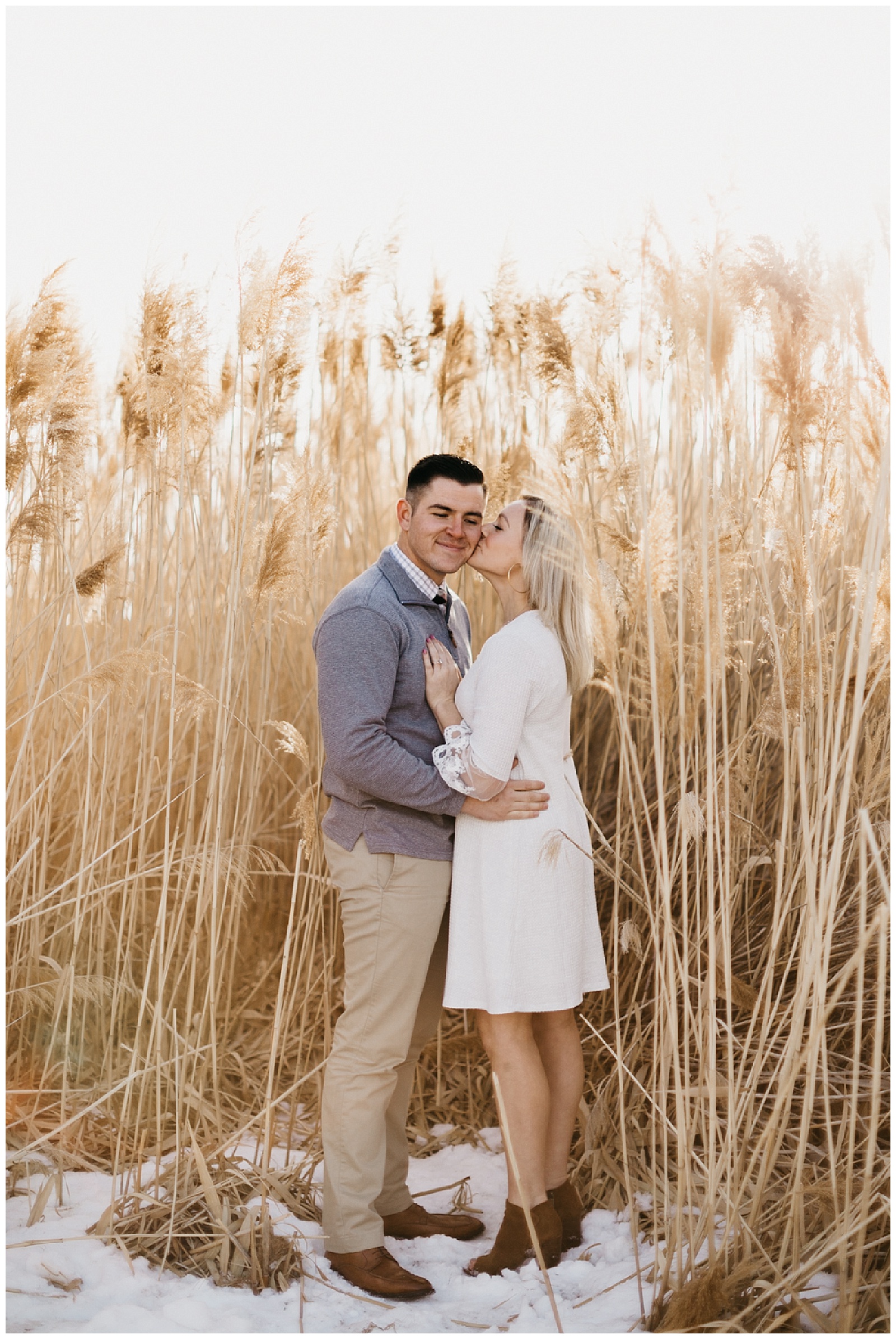 Hannah and John, Winter Engagements at Tunnel Springs Park - Nicole Aston  Photo