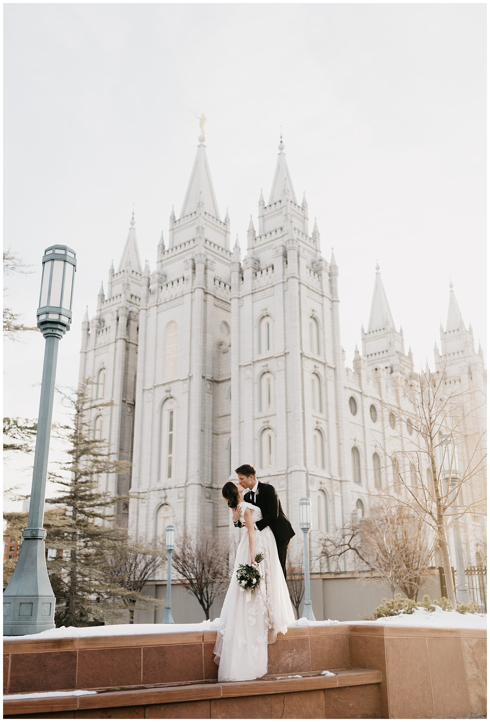 Jessica And Dallin Salt Lake City Temple First Look