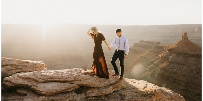 Paige and Austin, Adventure Engagements in Moab, Utah