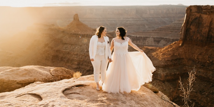 Intimate Moab Wedding at Dead Horse Point | Rachel + Brynne