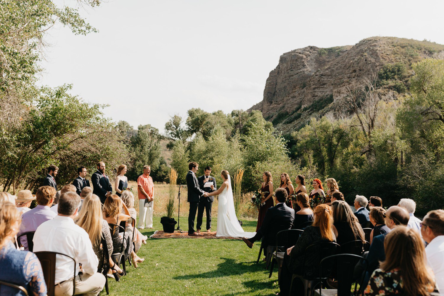 Ceremony at 4U Ranch Park City Utah Wedding
