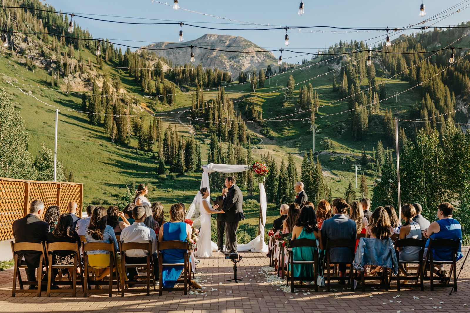 Wedding Ceremony at Alta Lodge Utah