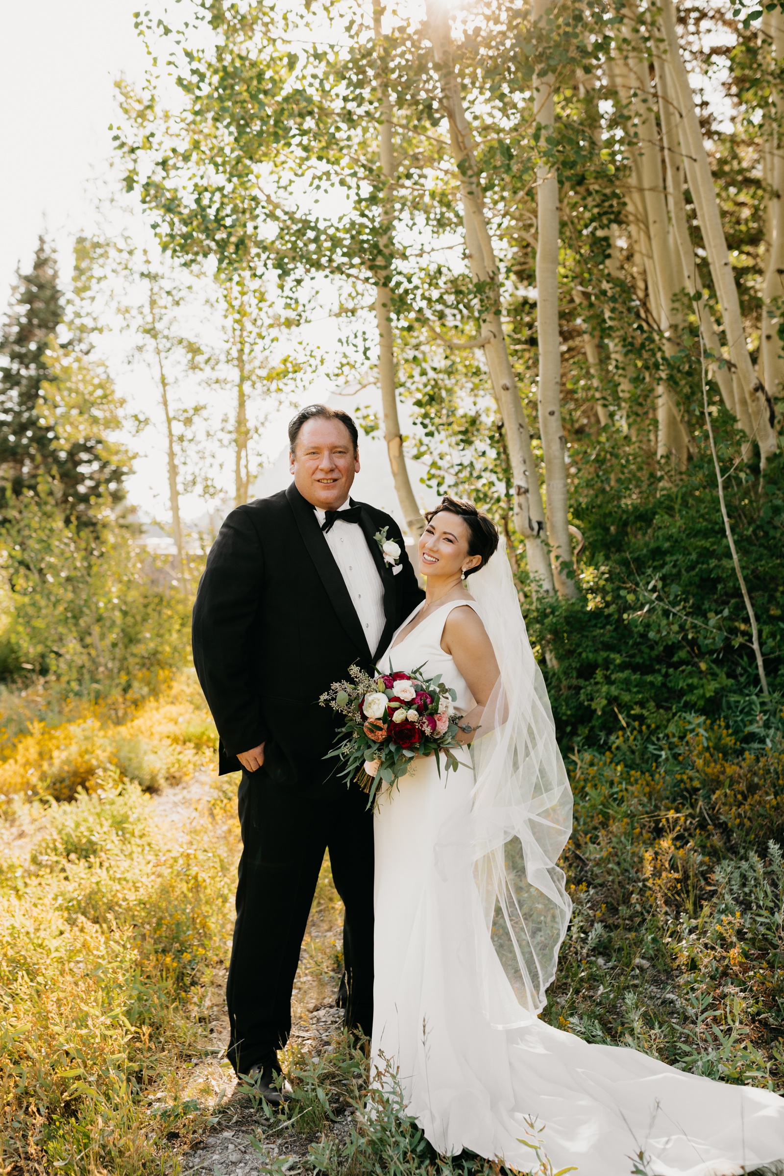 Bride and Groom Photos at Alta Lodge