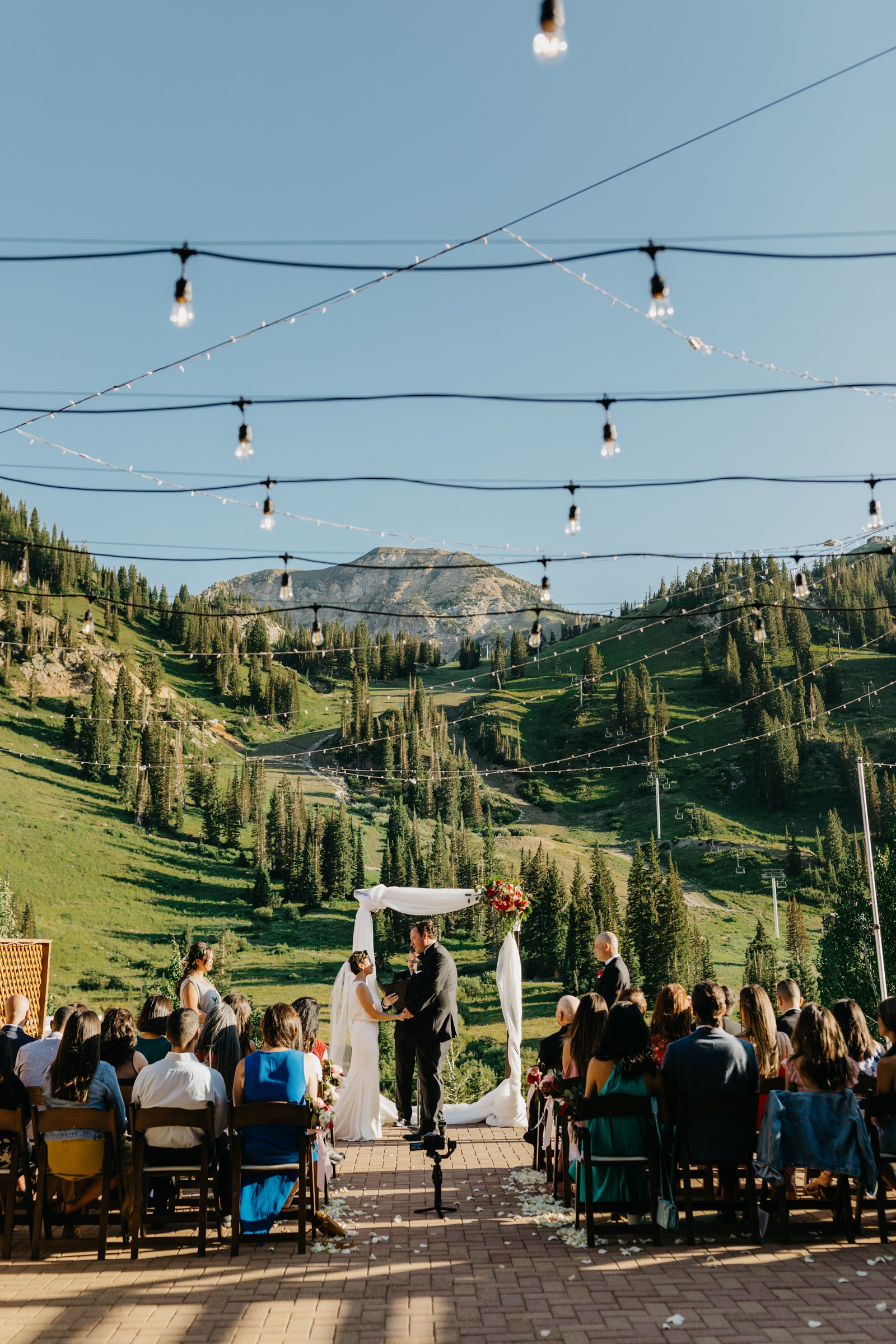 Ceremony at Alta Lodge Wedding in Utah 