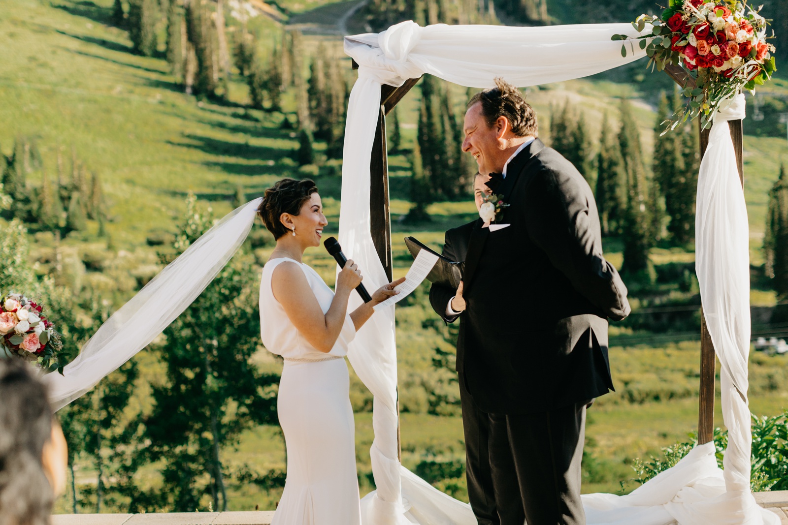 Wedding Vows at Alta Lodge