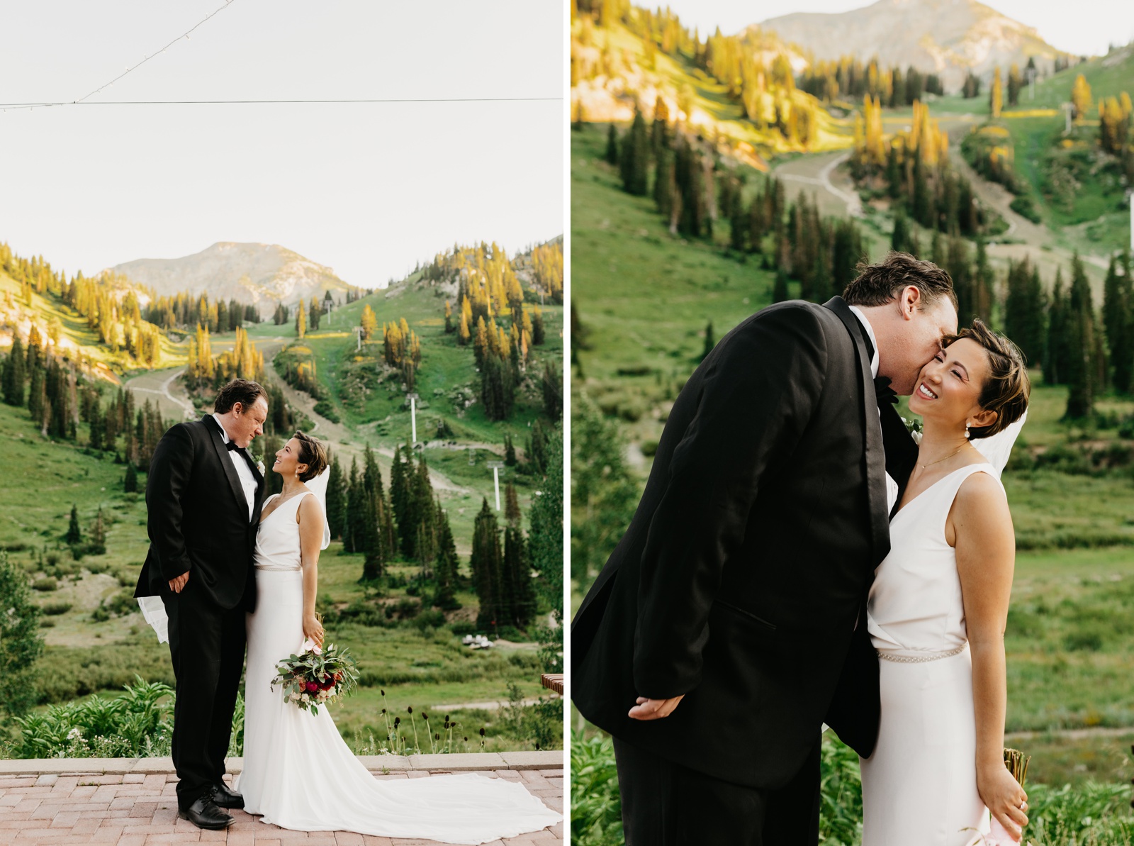 Alta Lodge Wedding in Utah Bride and Groom Photos