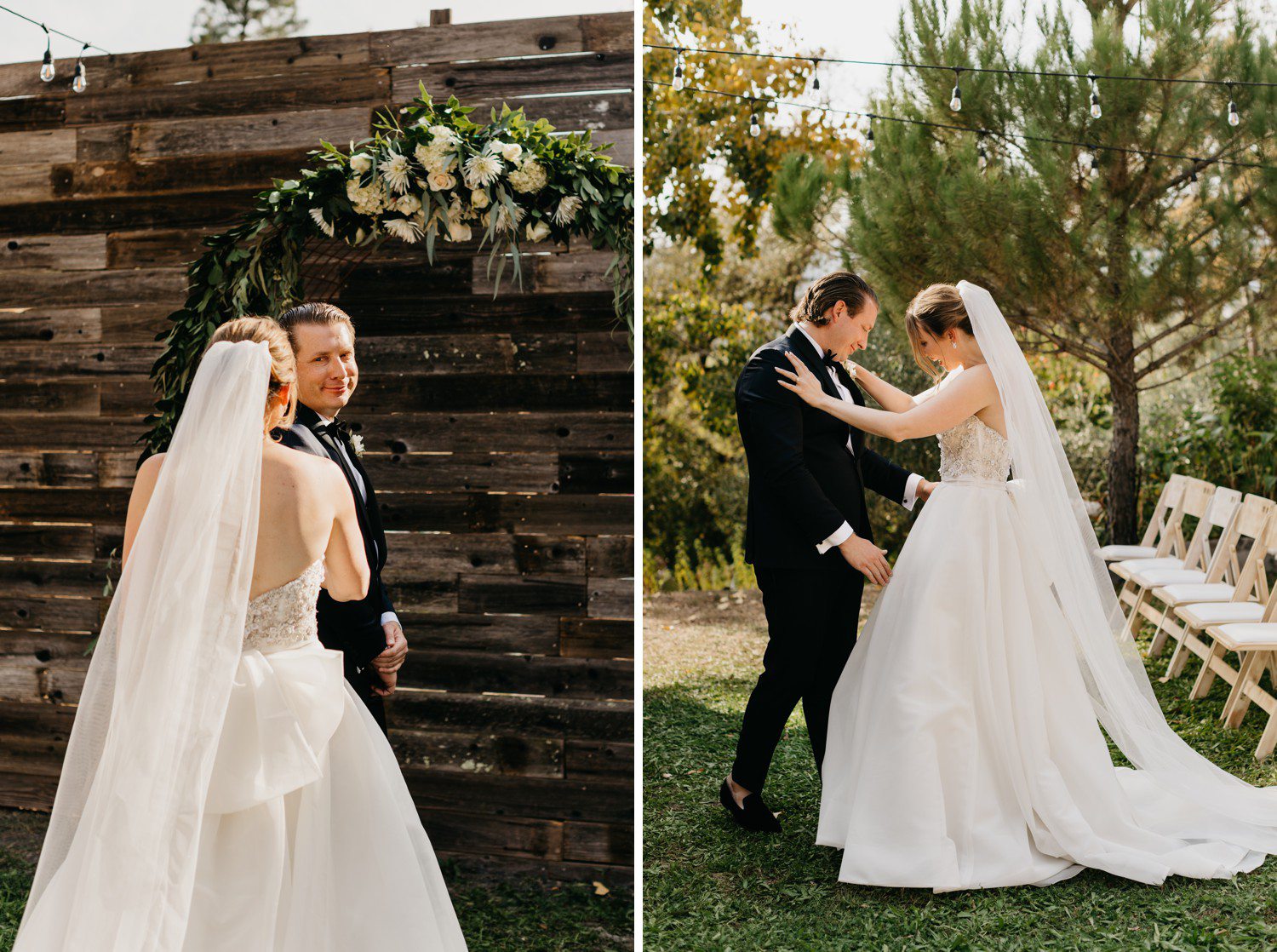 First Look at Sonoma California Wedding