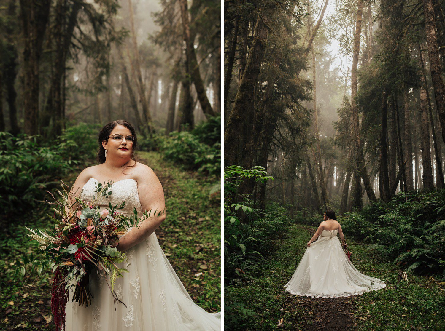 Oregon Elopement at Ecola State Park Bridal Style