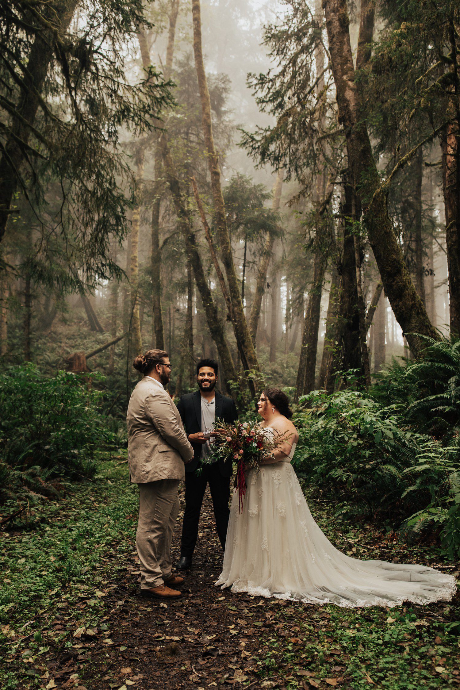 Elopement Ceremony at Ecola State Park