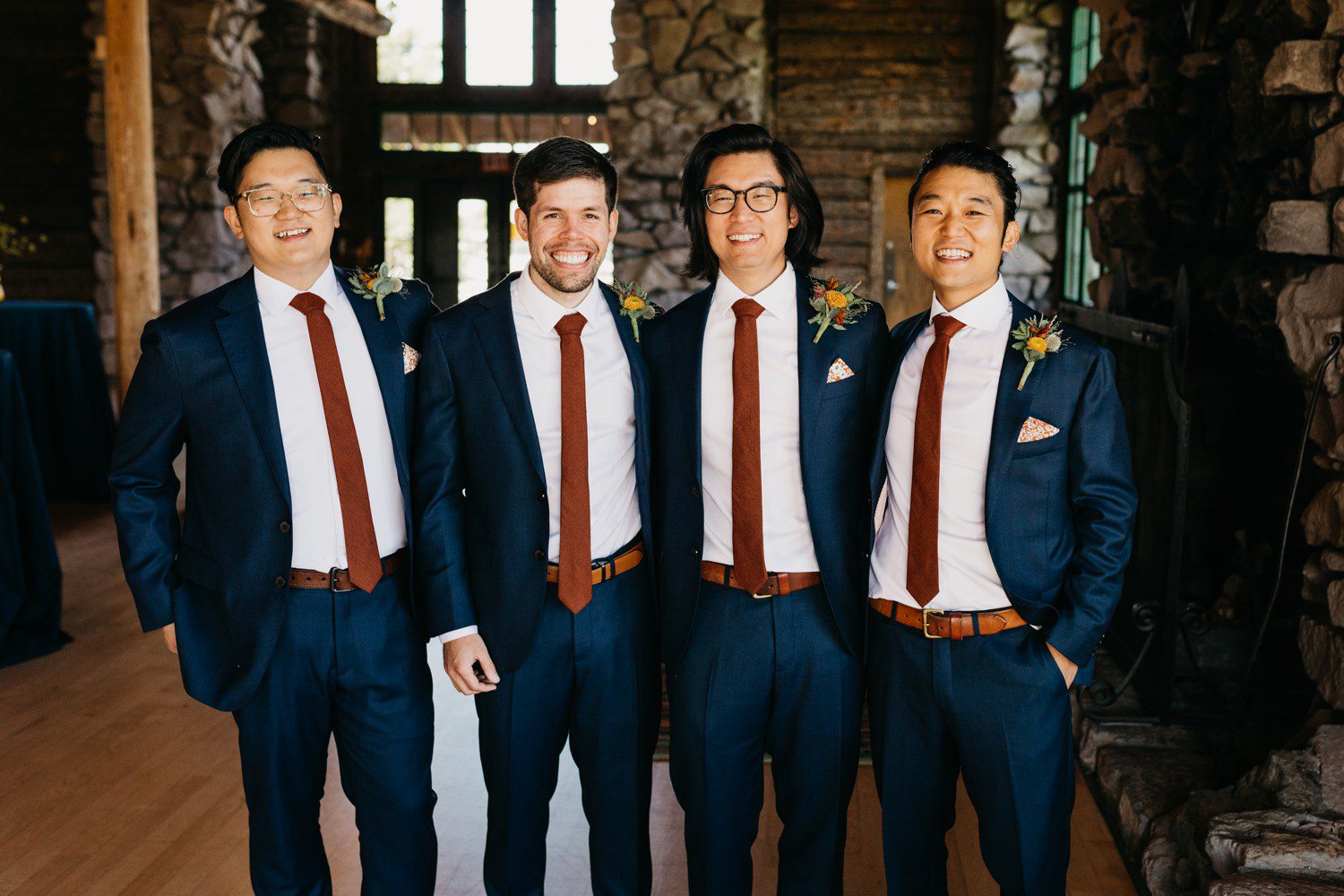 Groomsmen at Union Pacific Dining Lodge