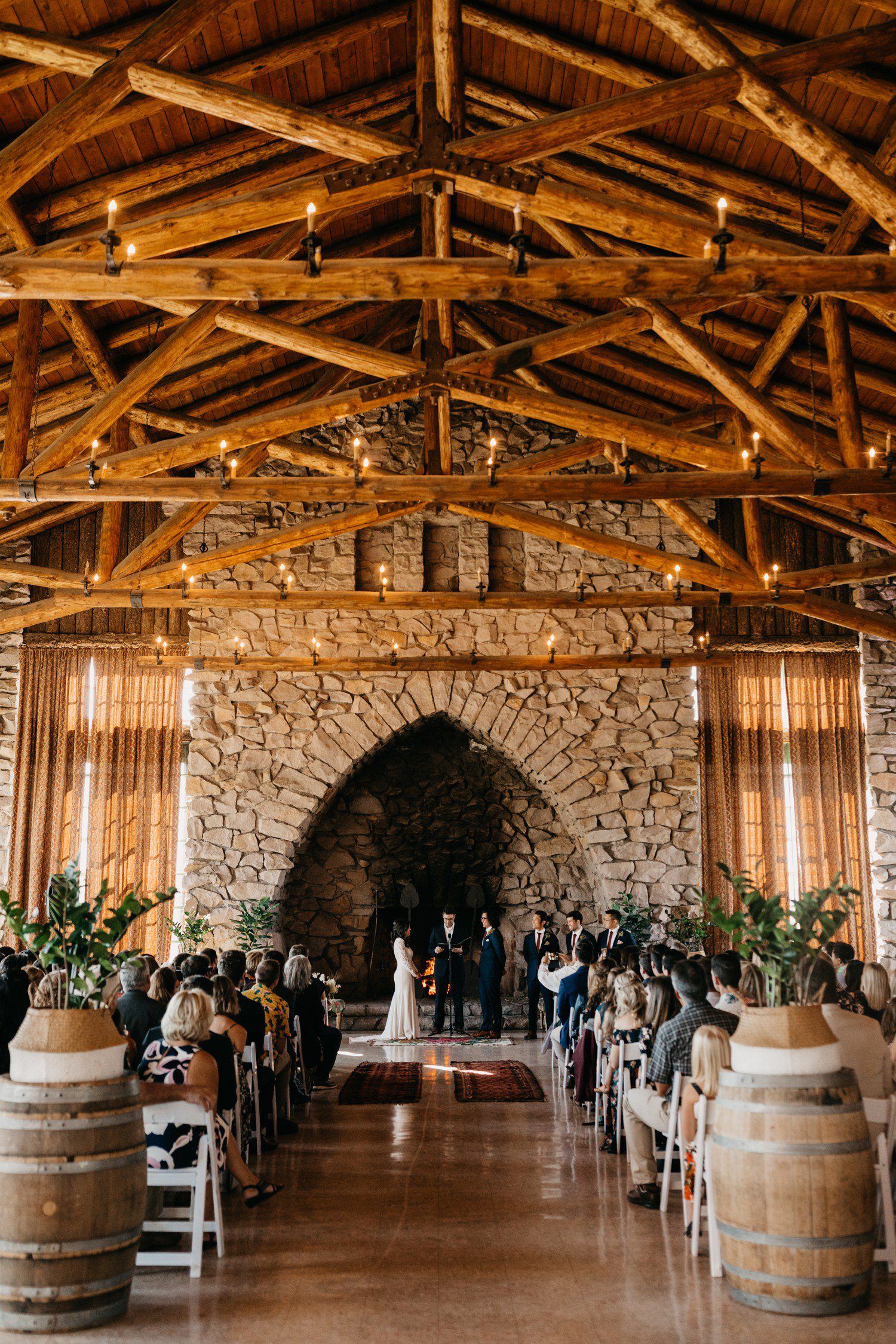 Wedding Ceremony at Union Pacific Dining Lodge