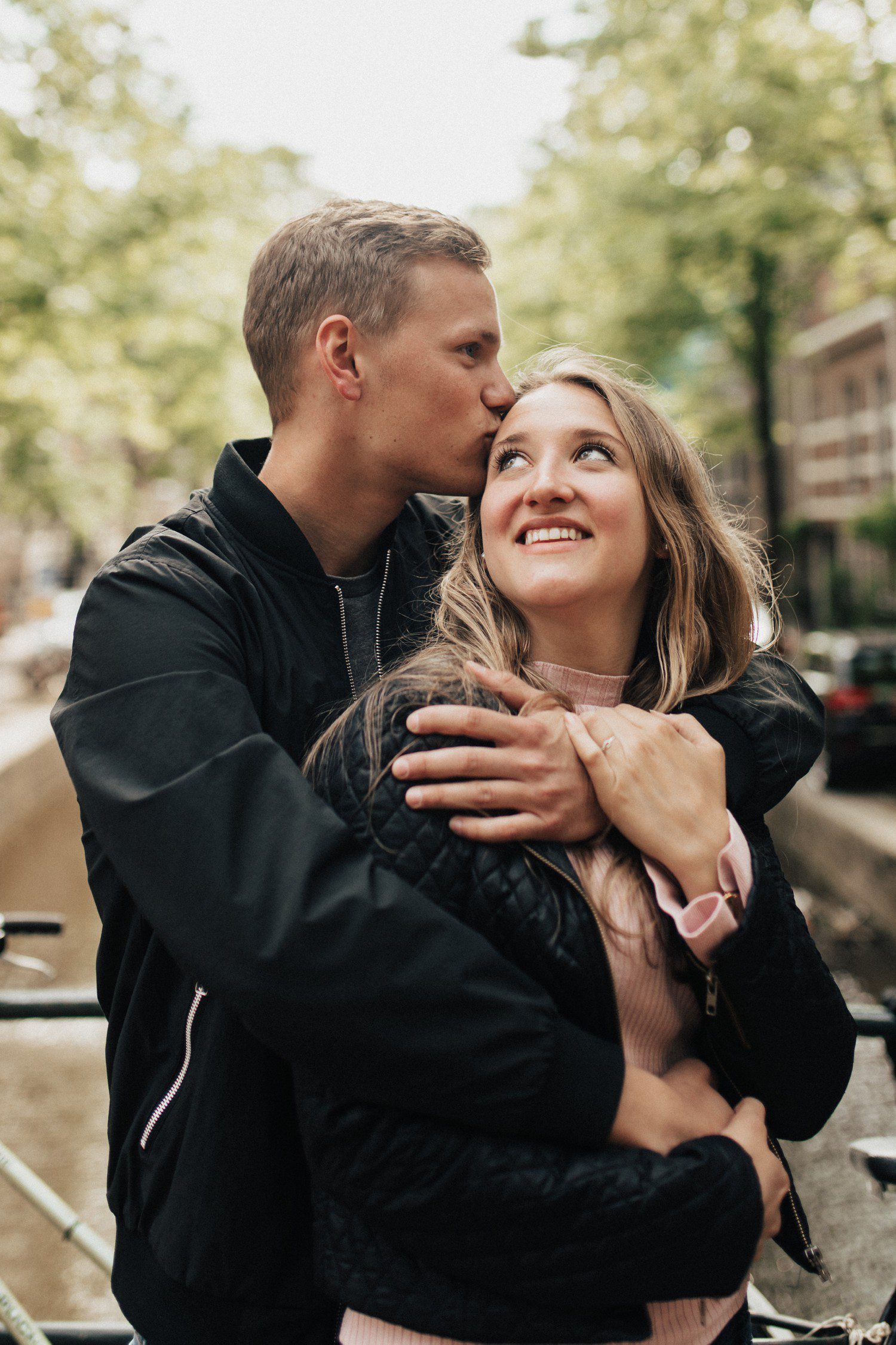 Amsterdam Engagement Photos on Canal