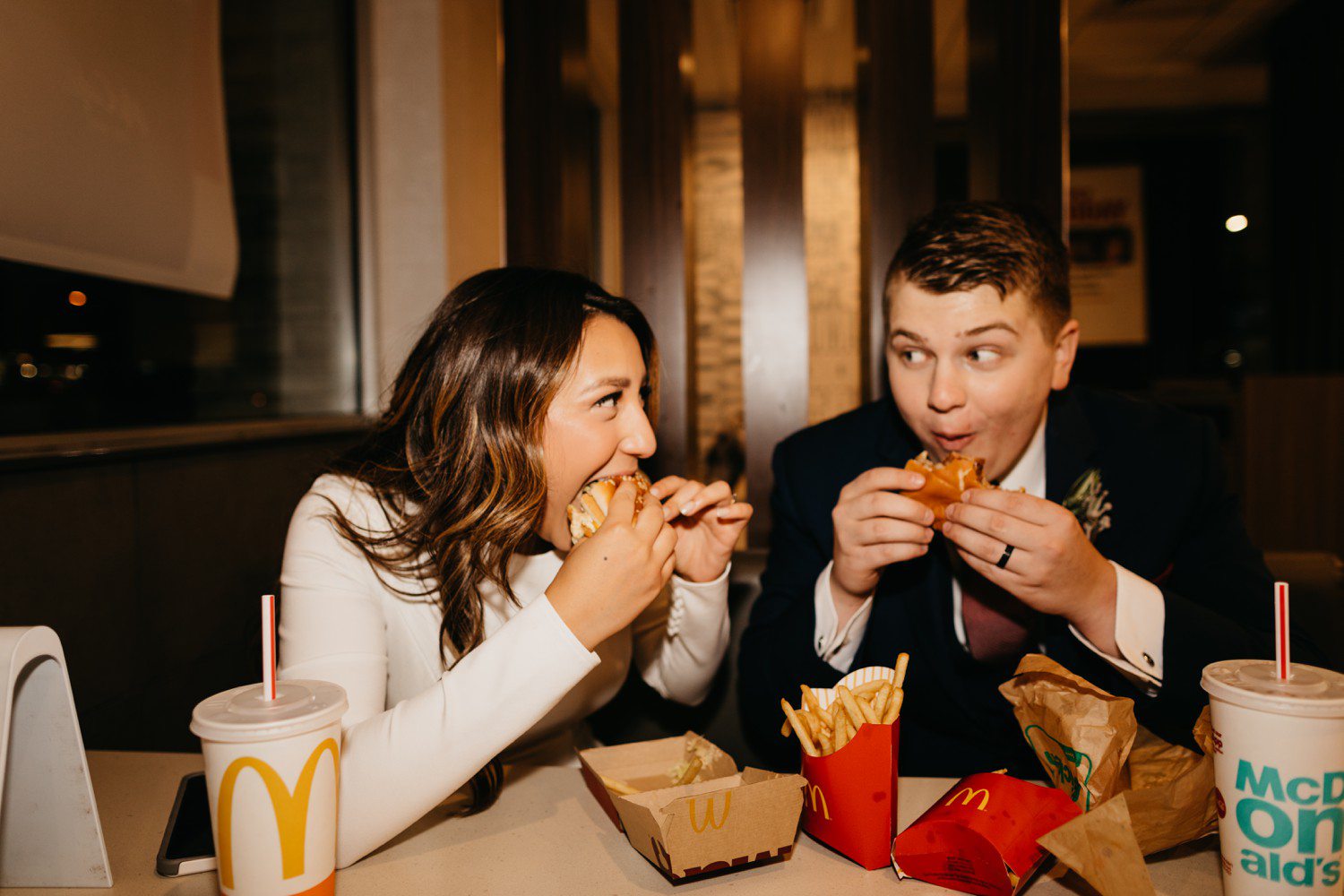Wedding Photos at McDonalds