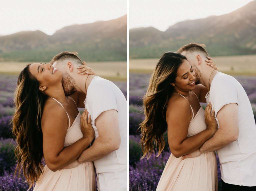 Lavender Field Engagement Session Utah Nicole Aston Photography 