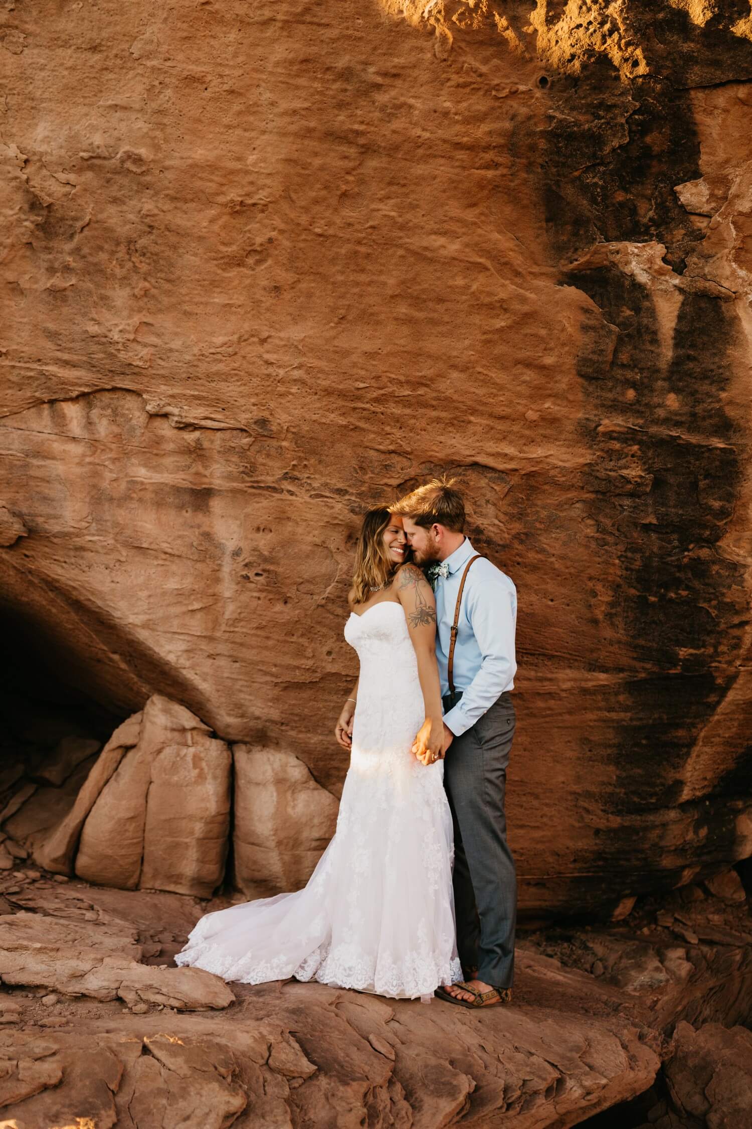 Elopement in Moab Wedding Photos