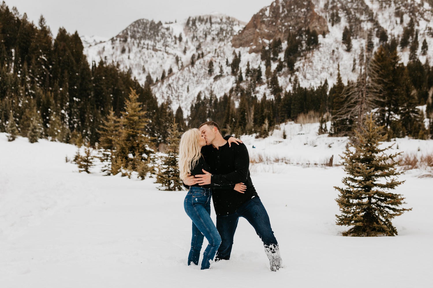 Winter Salt Lake City Engagement Photos