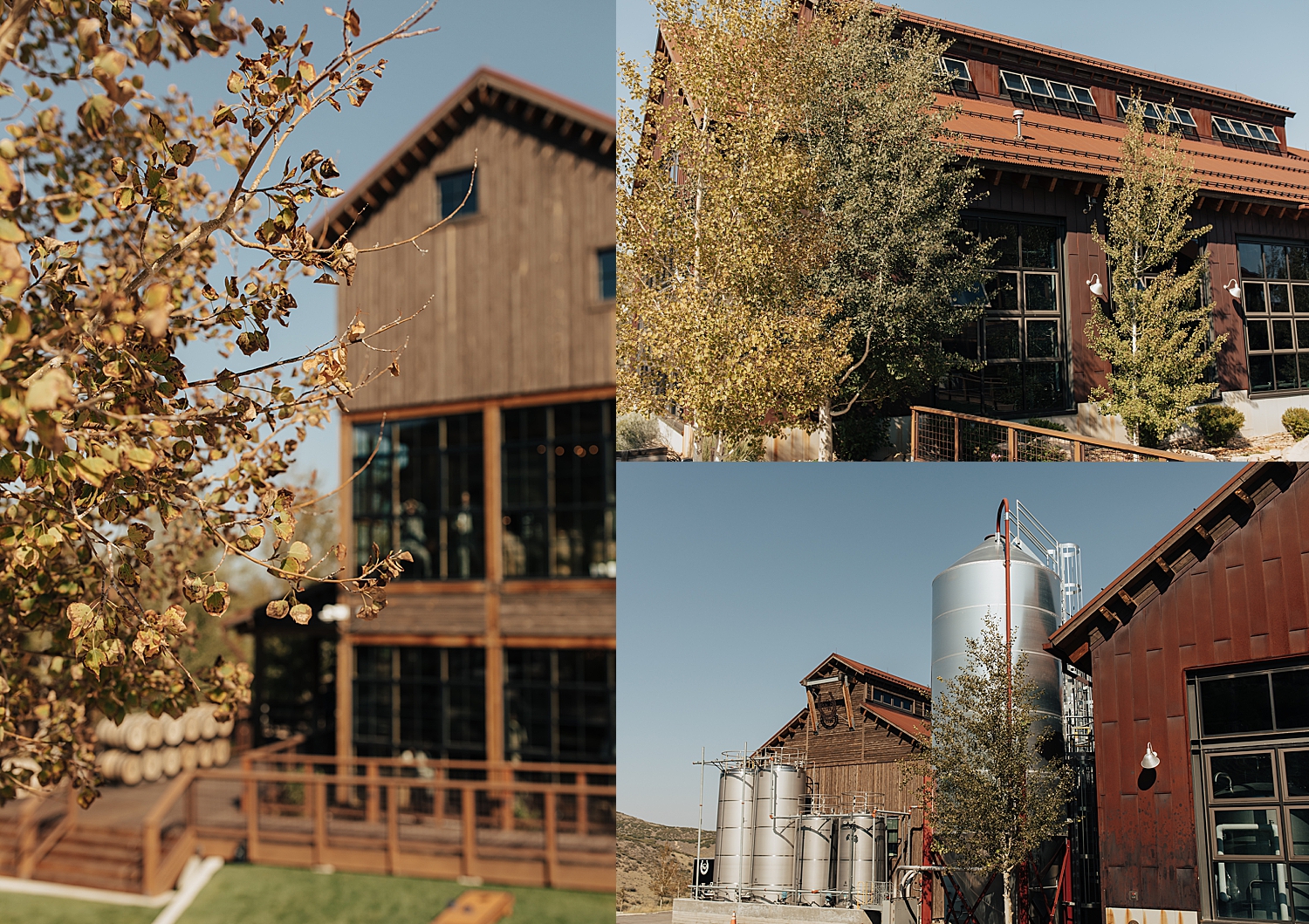 large wooden venue in Summer at High West in Park City, Utah