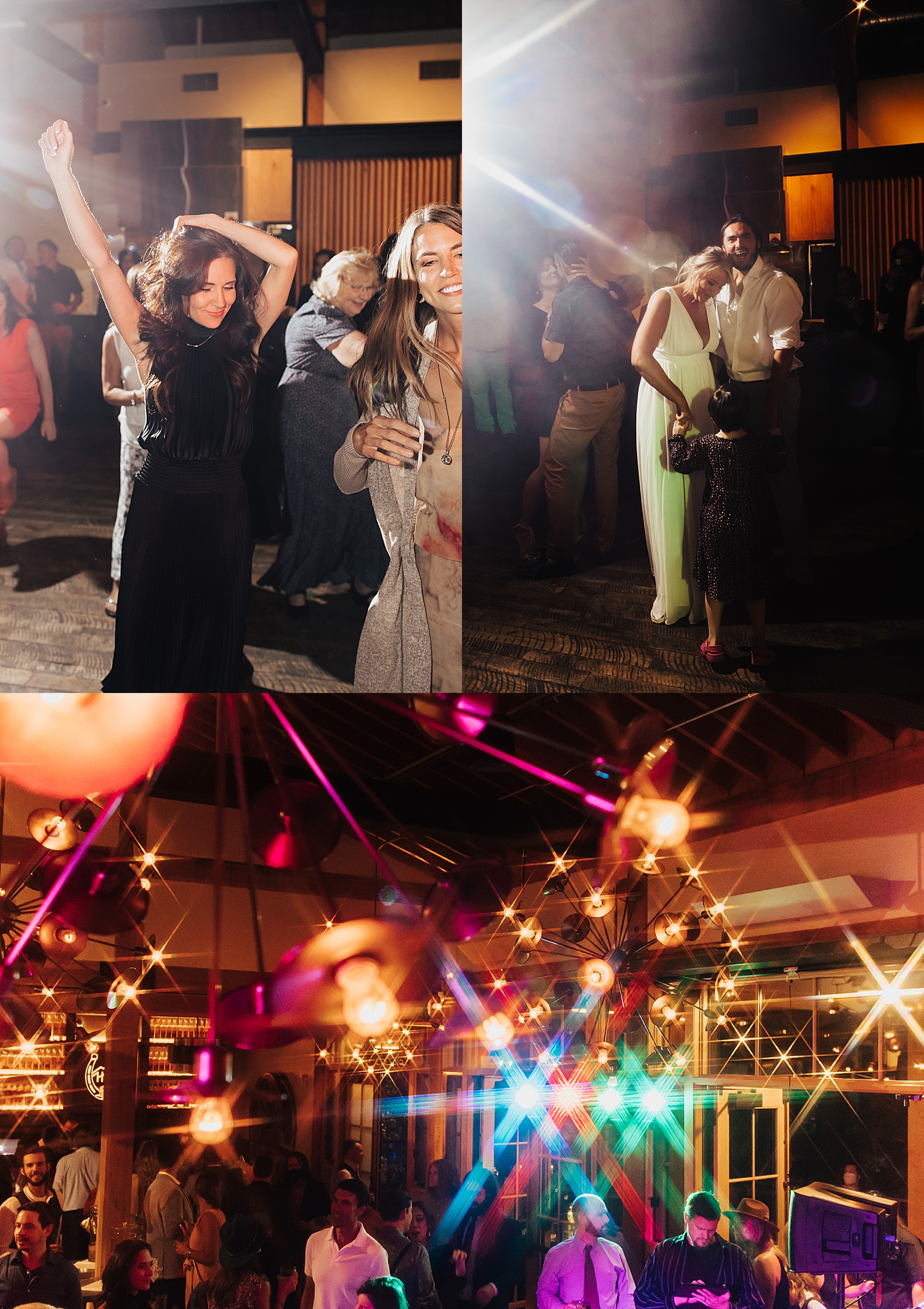 guests rock out to emo punk rock band by Destination wedding photographer 