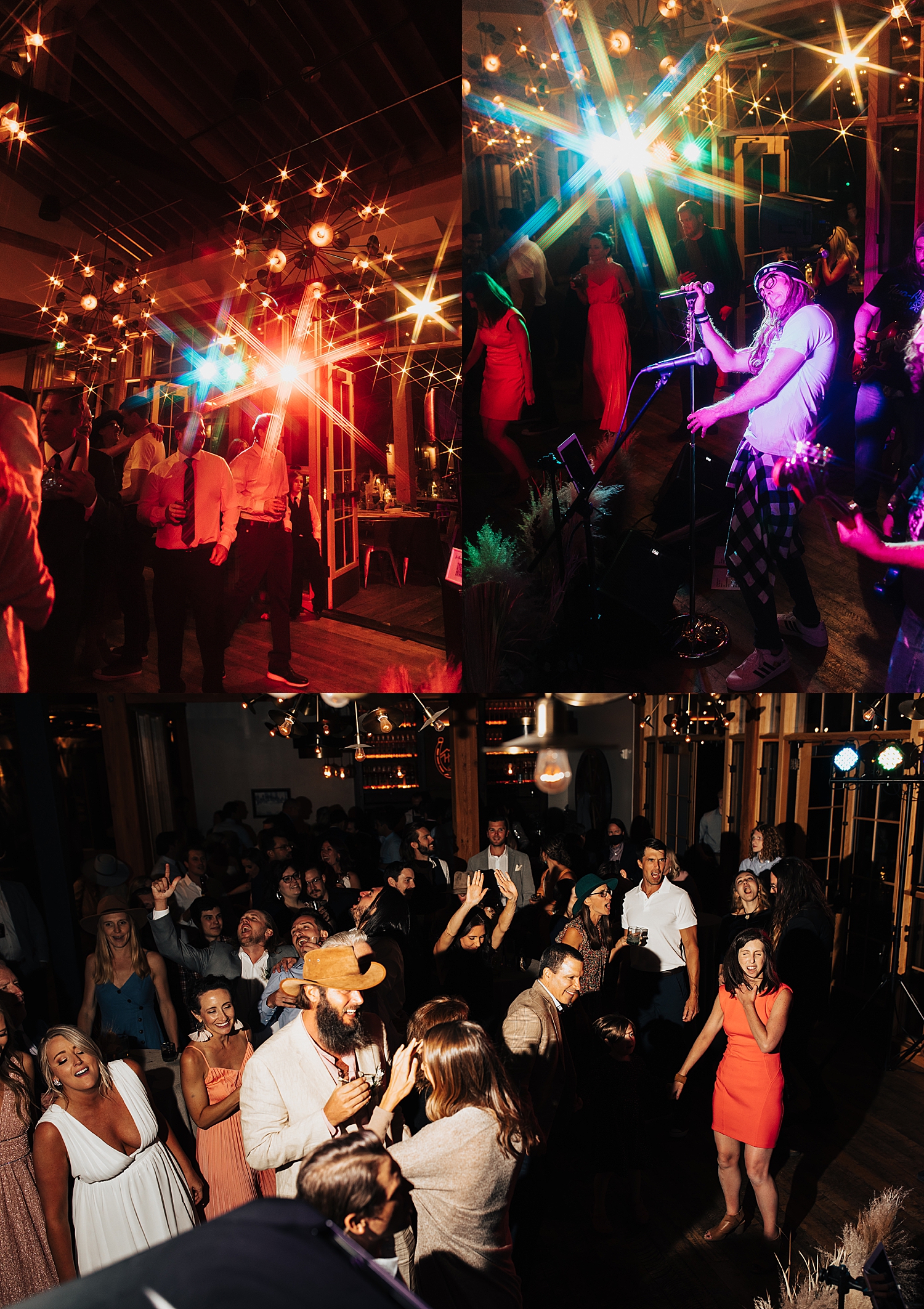 guests dance to concert during reception by Nicole Aston Photography