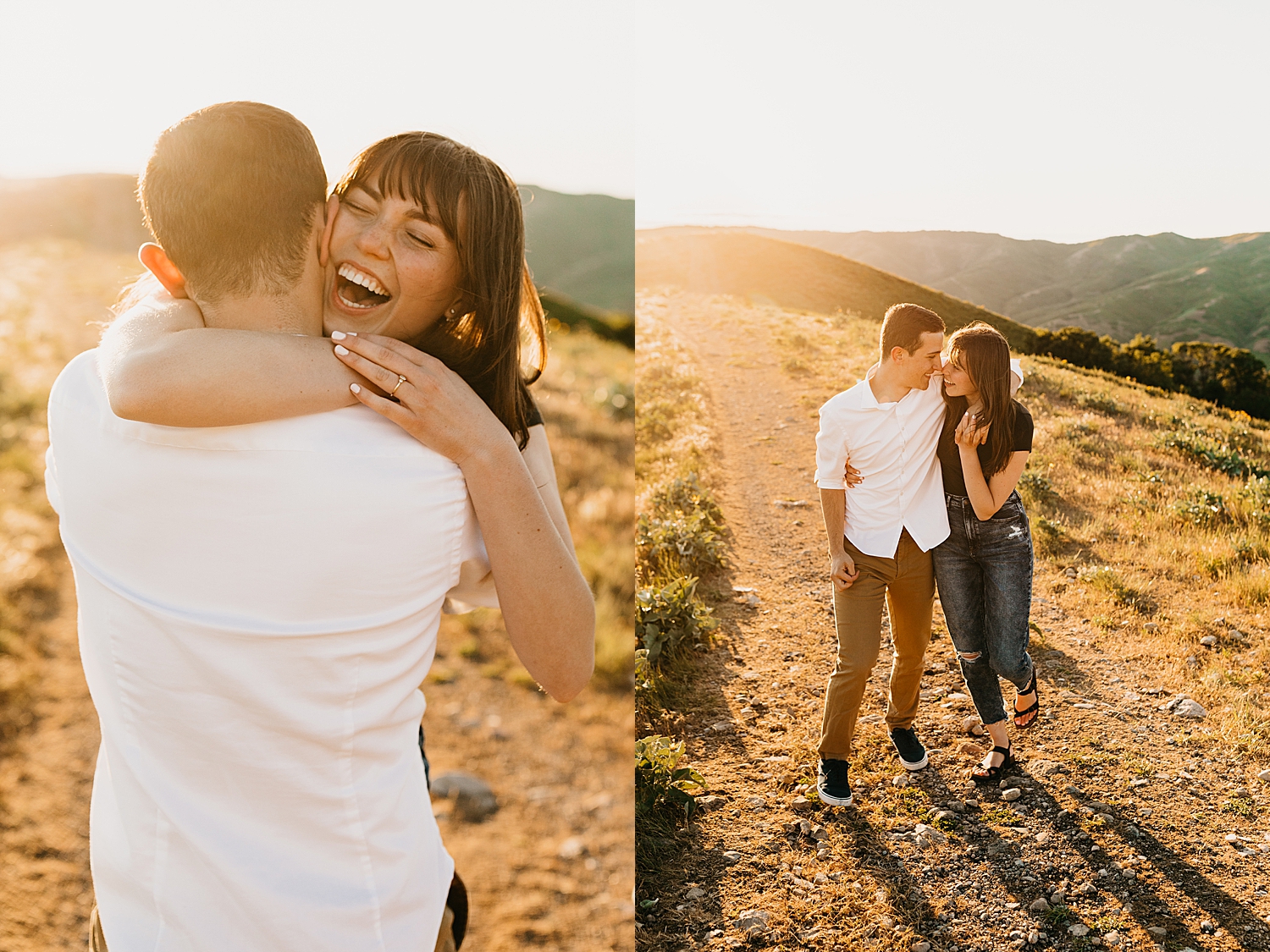 woman laughs as man spins her around by Destination wedding photographer