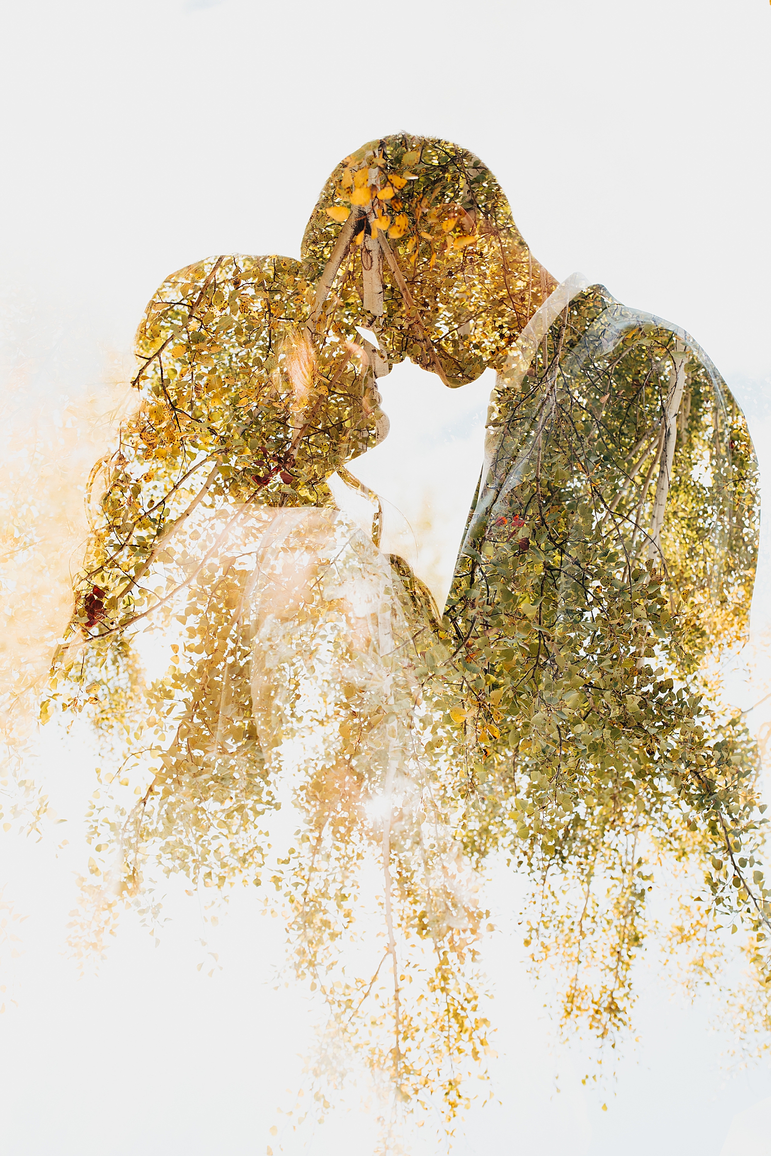 newlyweds press foreheads together by Nicole Aston Photography