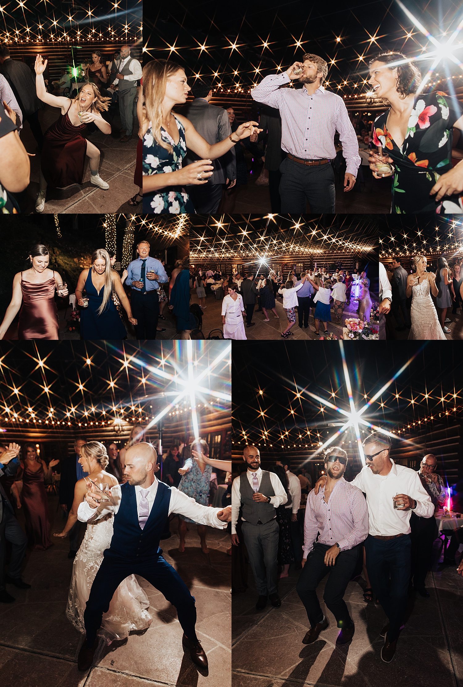guests dance wildly at reception by Nicole Aston Photography