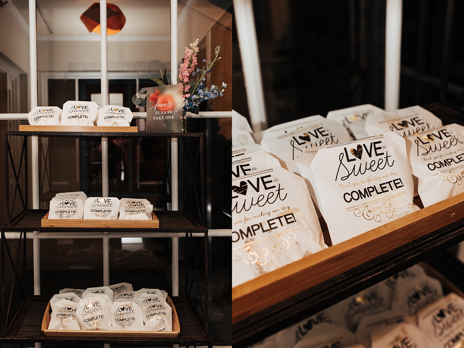 reception details laid out on table by Destination wedding photographer
