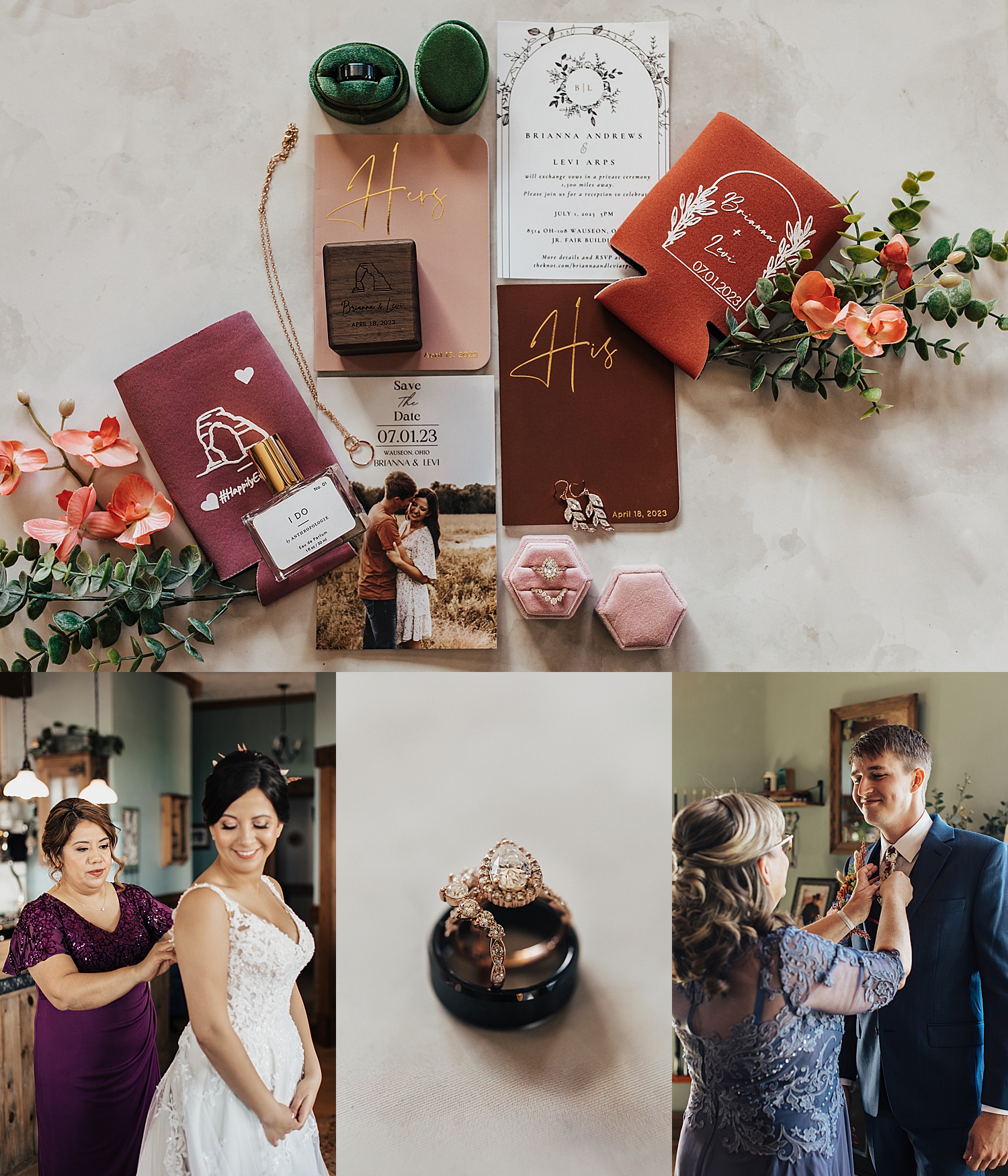 bride gets ready for her big day at Whispering Oaks Ranch
